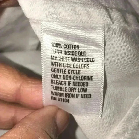 Crown & Ivy Poplin Blouse Size M—E1 - Picture 7 of 8